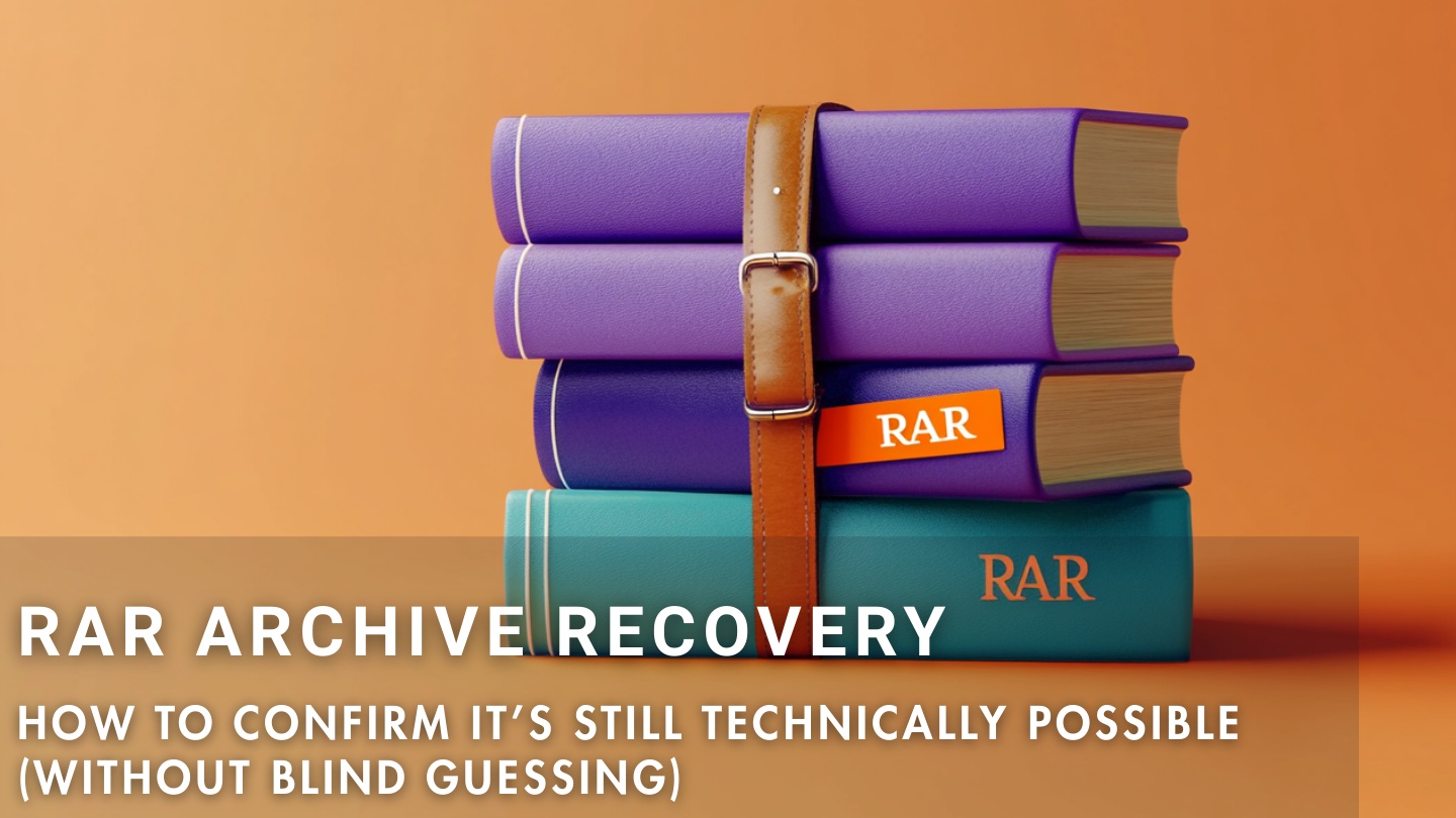 How to check if your RAR archive is technically recoverable without blind guessing