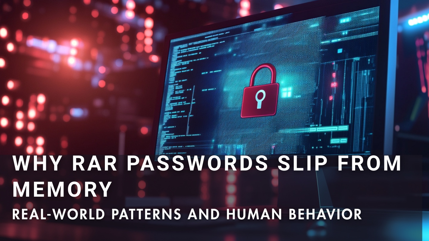 Why people forget RAR passwords — real-world behavior and memory patterns