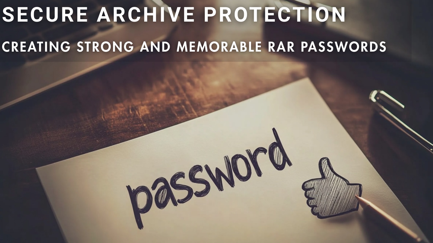 Creating strong but memorable RAR passwords you can safely recall later