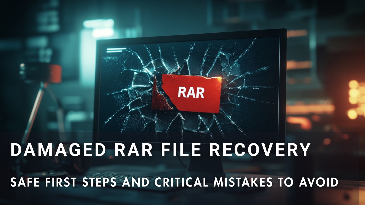 Safe first steps for repairing damaged RAR files and mistakes you must avoid