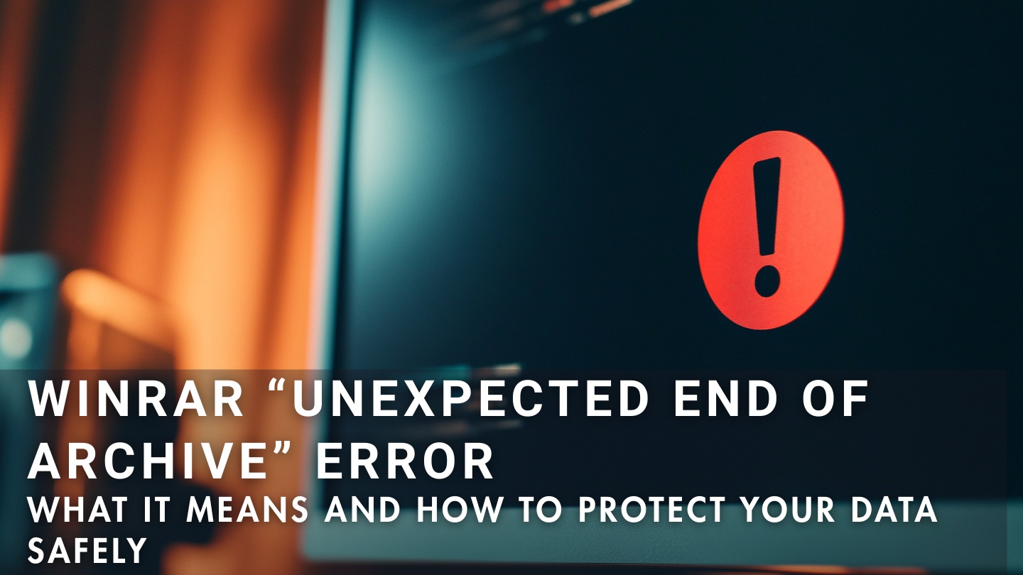 Understanding the WinRAR “Unexpected End of Archive” error and safe actions to take