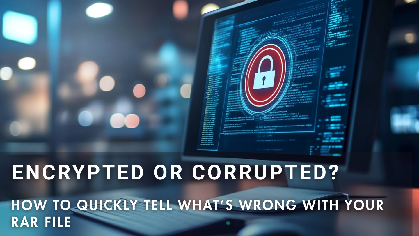 How to distinguish encrypted RAR behavior from corruption symptoms