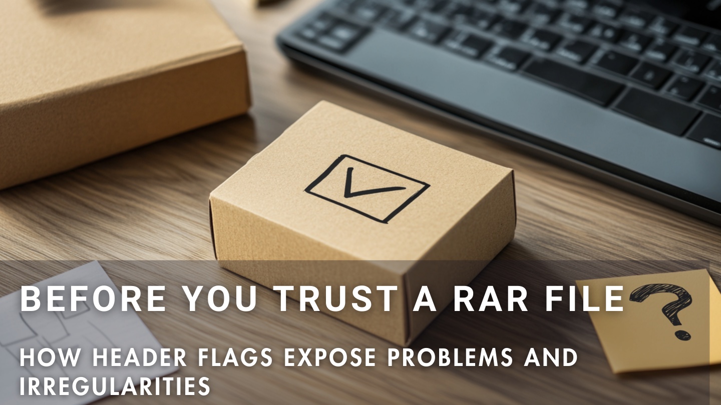 How RAR header flags reveal archive issues, metadata inconsistencies, and structure health