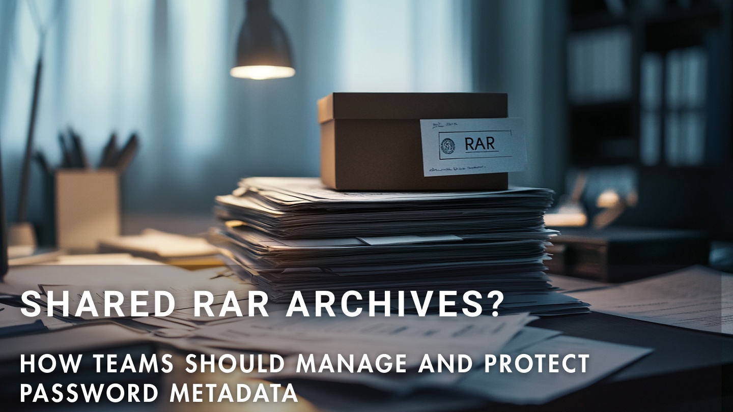 How teams should store and synchronize RAR password metadata safely and consistently