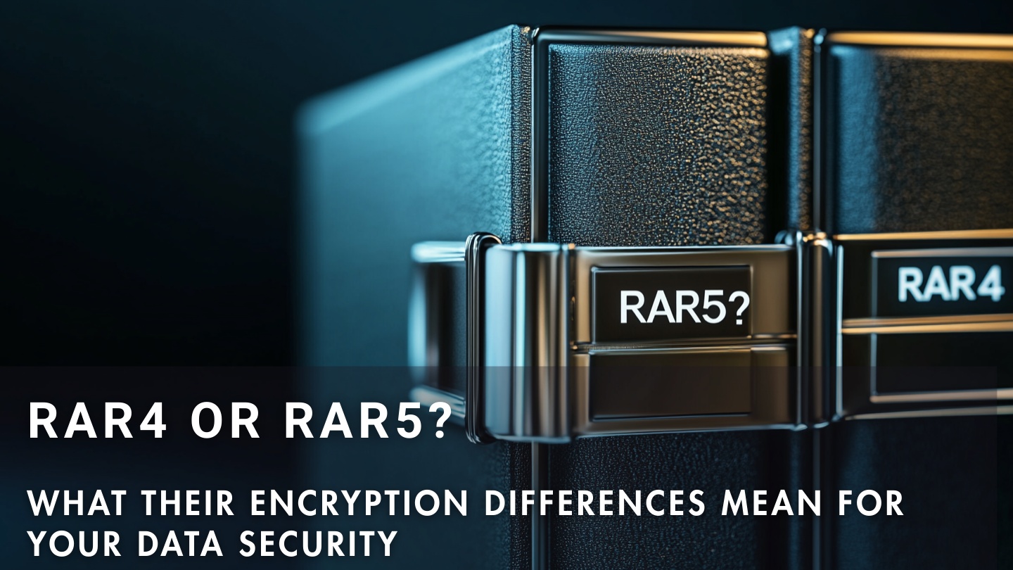 How RAR4 vs RAR5 encryption differs and what that means for data security
