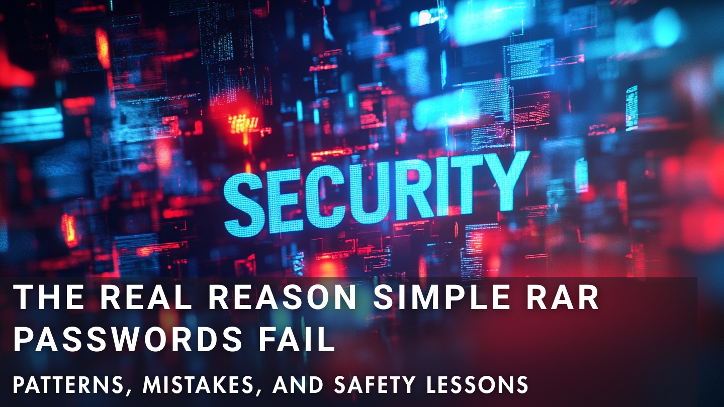 Why simple RAR passwords fail — common patterns, mistakes, and risks