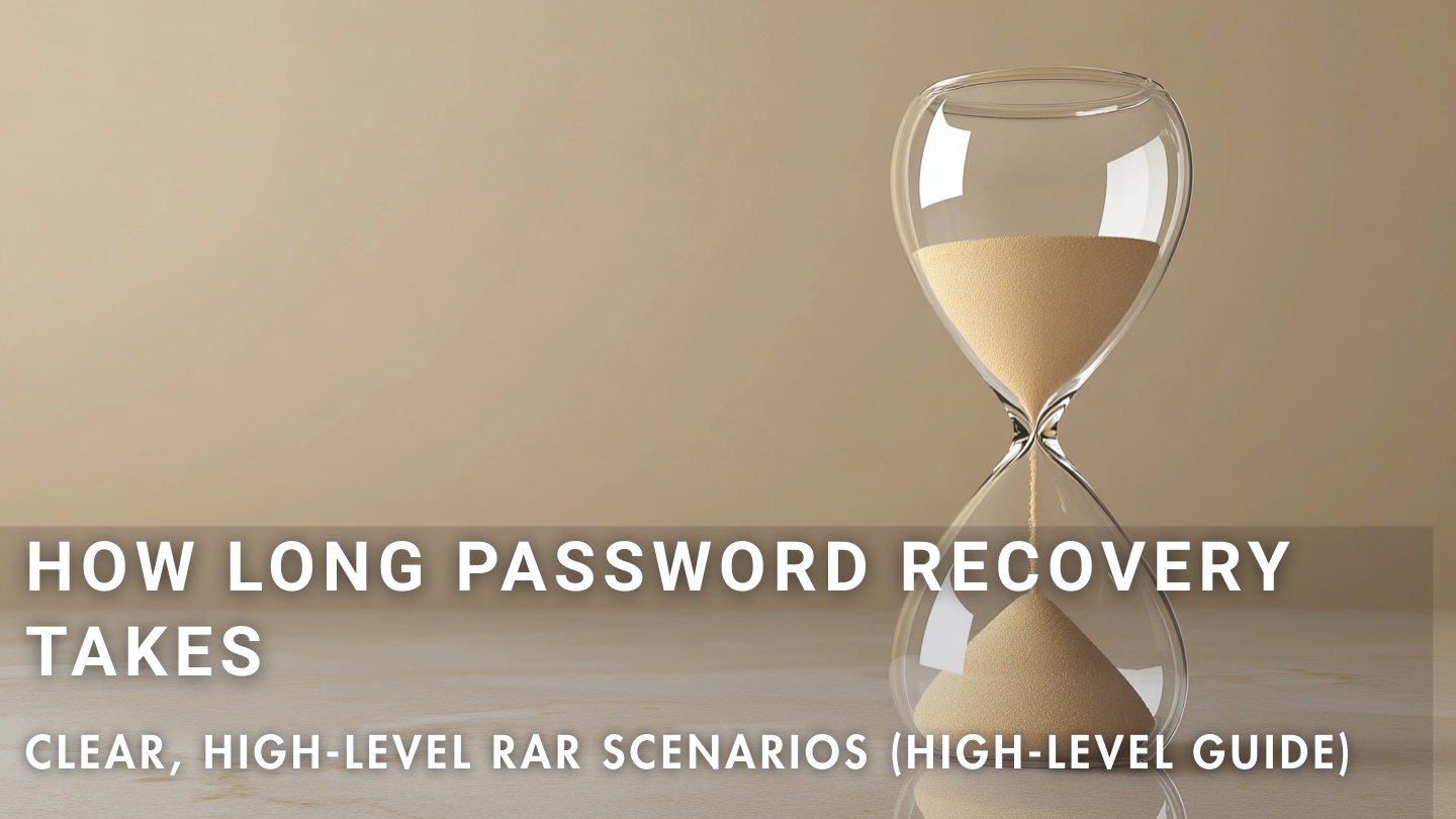 How to interpret high-level RAR password recovery time estimates
