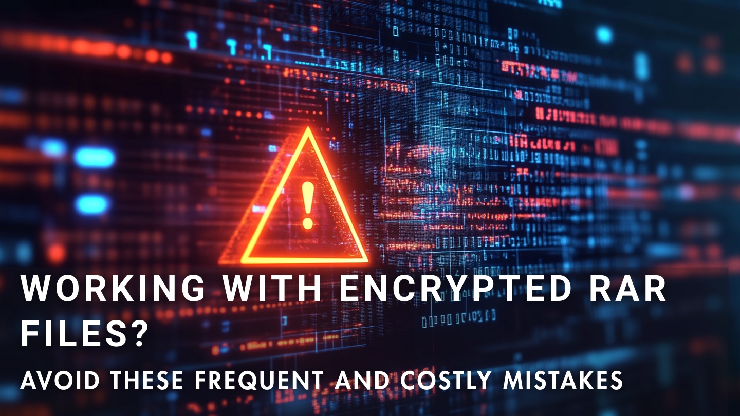 What mistakes people make with encrypted RAR archives and how to avoid them