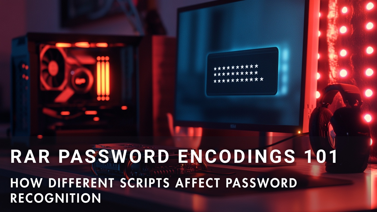 How password encodings (Unicode, Cyrillic, etc.) affect RAR password recognition