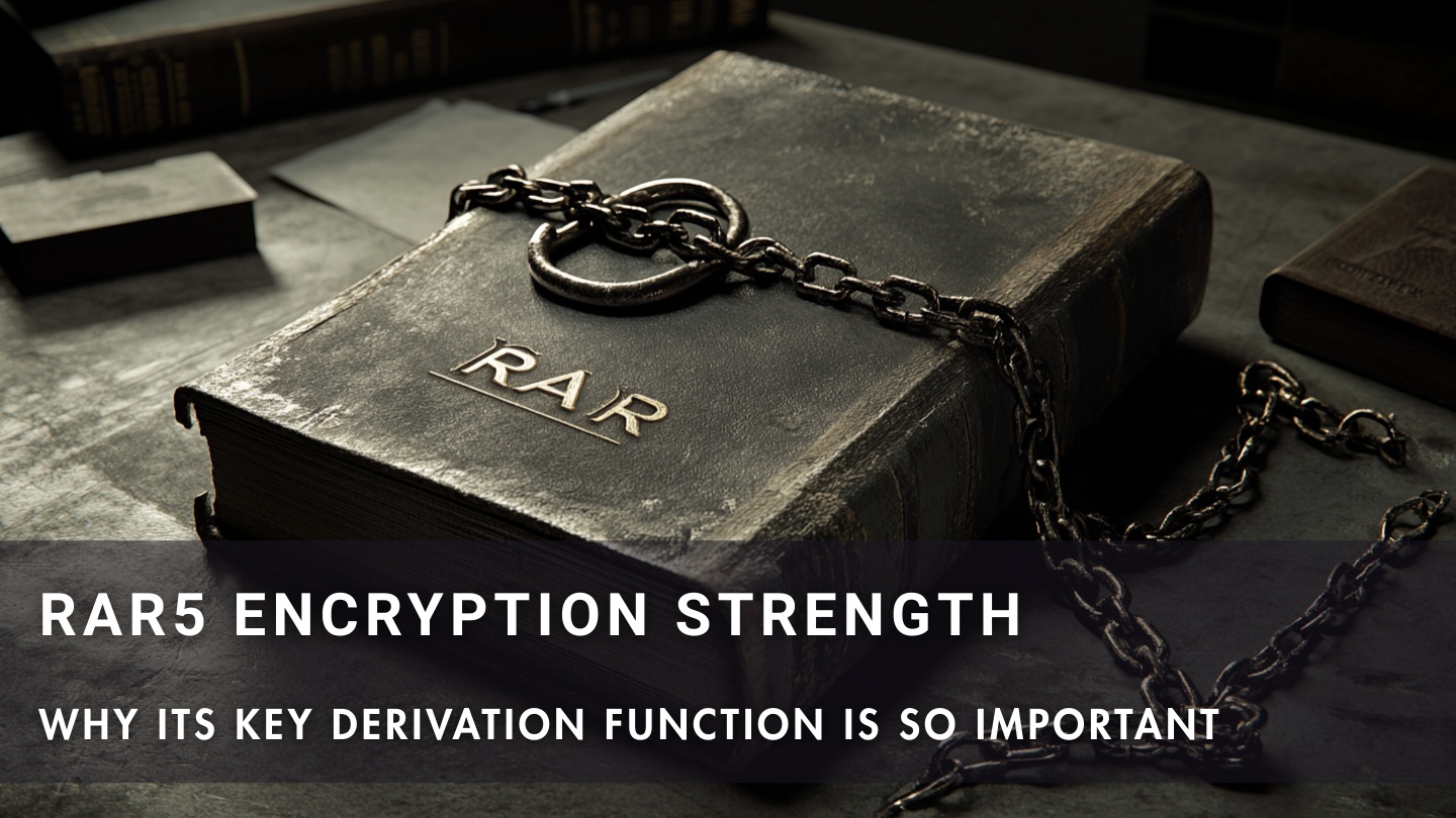 Why the RAR5 key derivation function is crucial for encryption strength