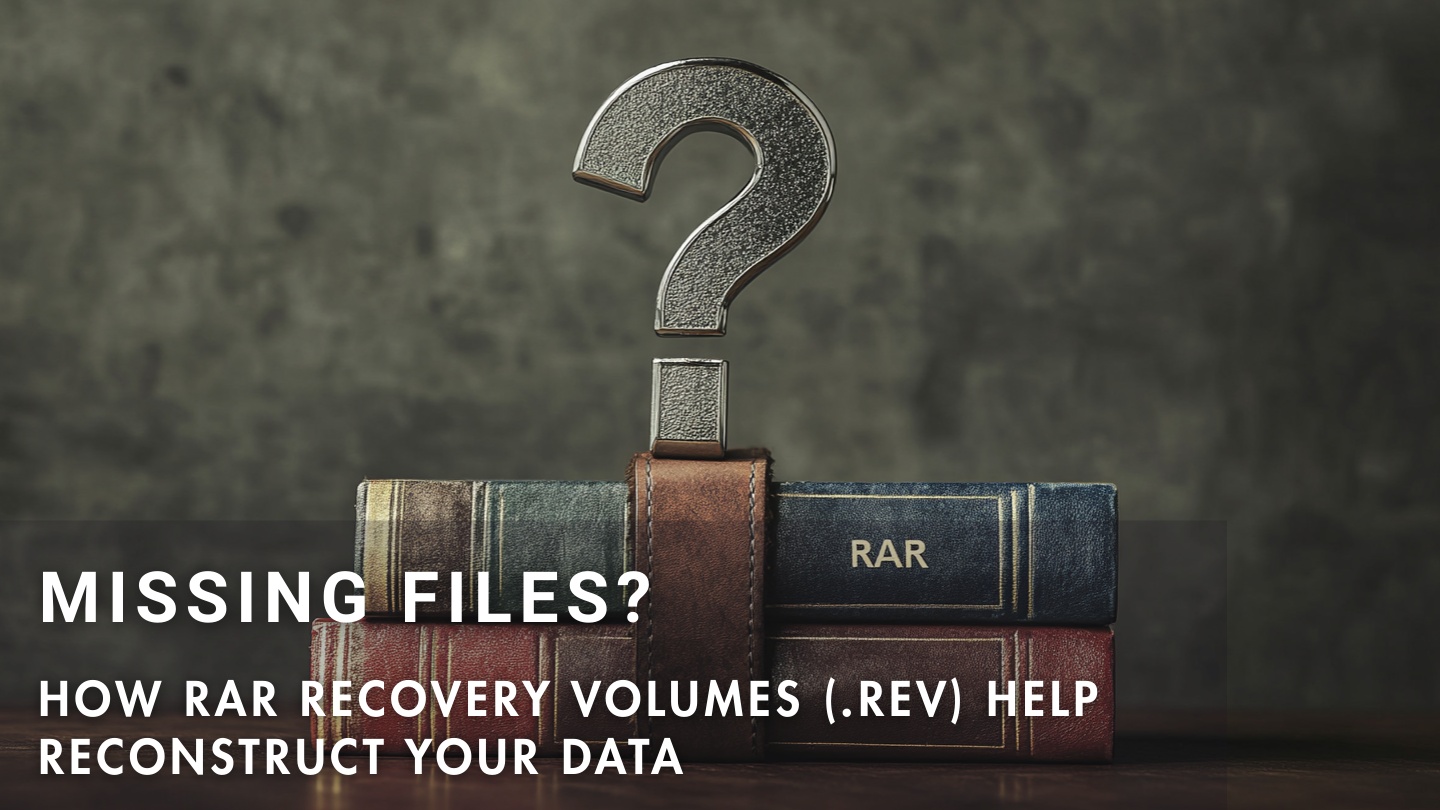 How RAR .rev recovery volumes help rebuild missing archive segments