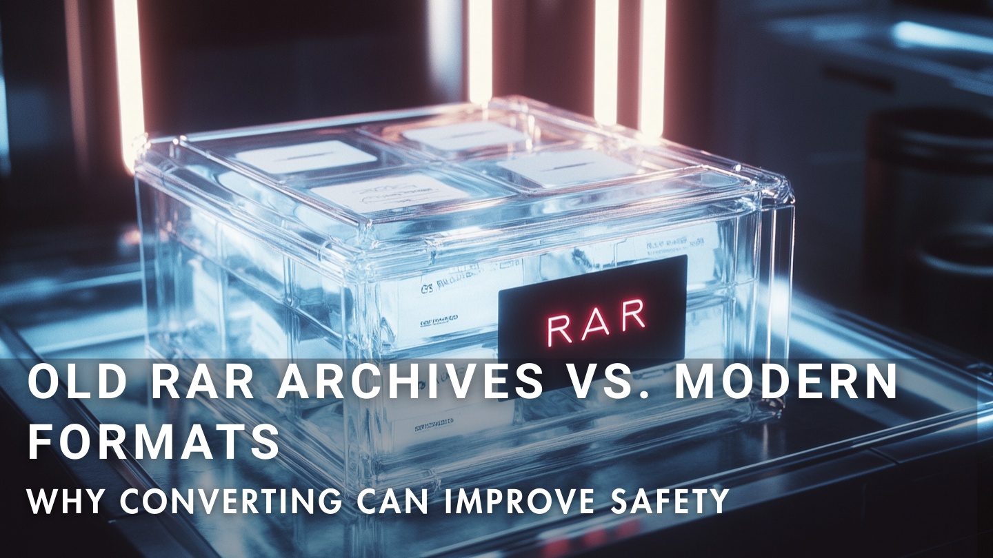 Why converting old RAR archives improves safety and compatibility