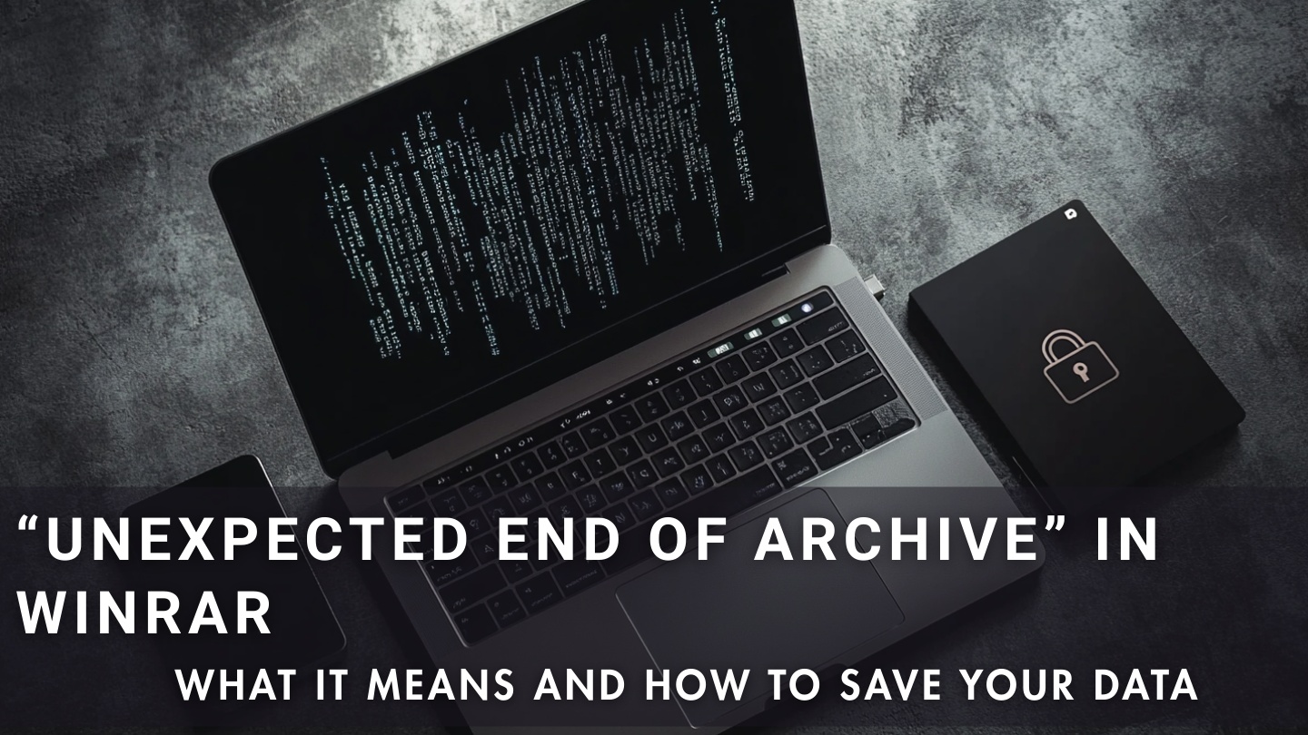 How to handle WinRAR’s “Unexpected End of Archive” error safely