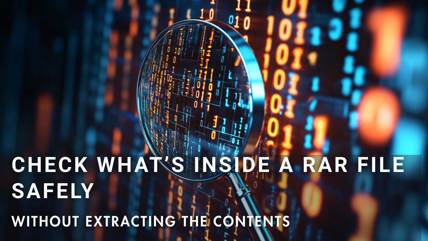 How to inspect RAR internal structure safely without extracting files