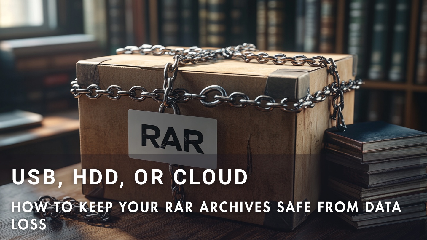 How to prevent RAR data loss on USB drives, HDDs, and cloud storage