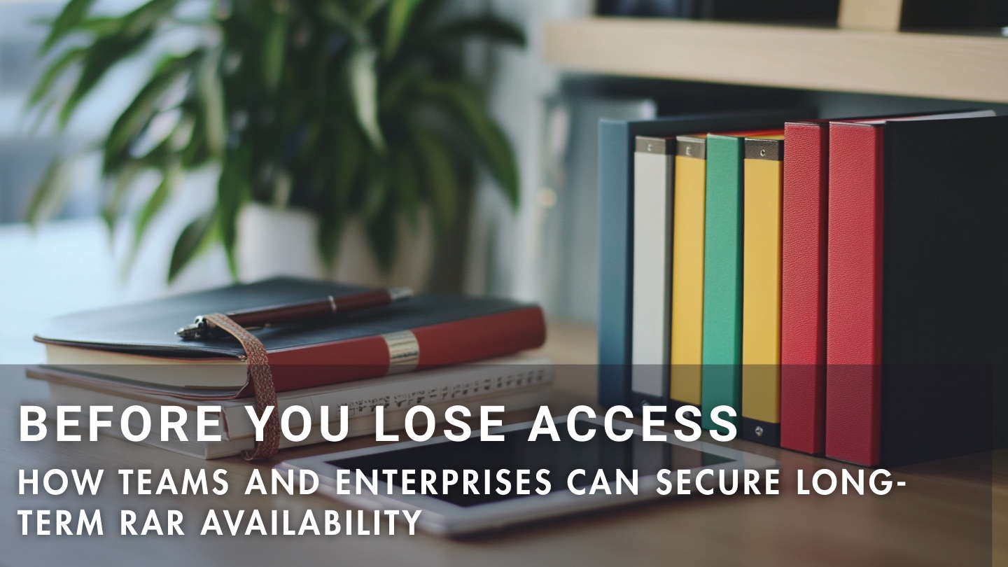 How teams and enterprises can maintain long-term access to encrypted RAR archives