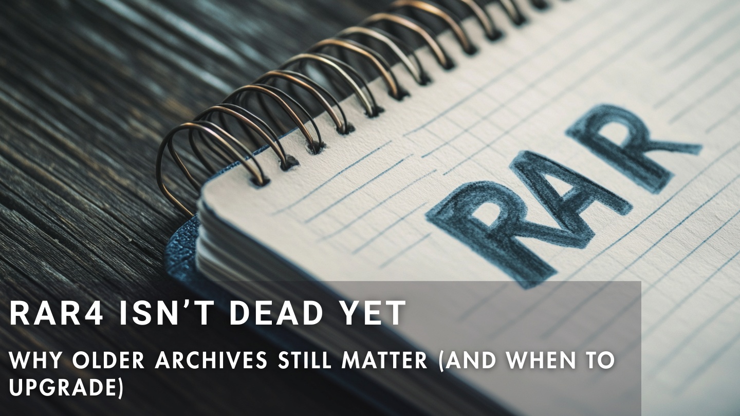 Why older RAR4 archives still matter and when upgrading makes sense