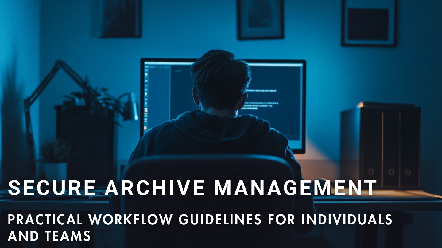How to build a safe workflow for working with encrypted RAR archives