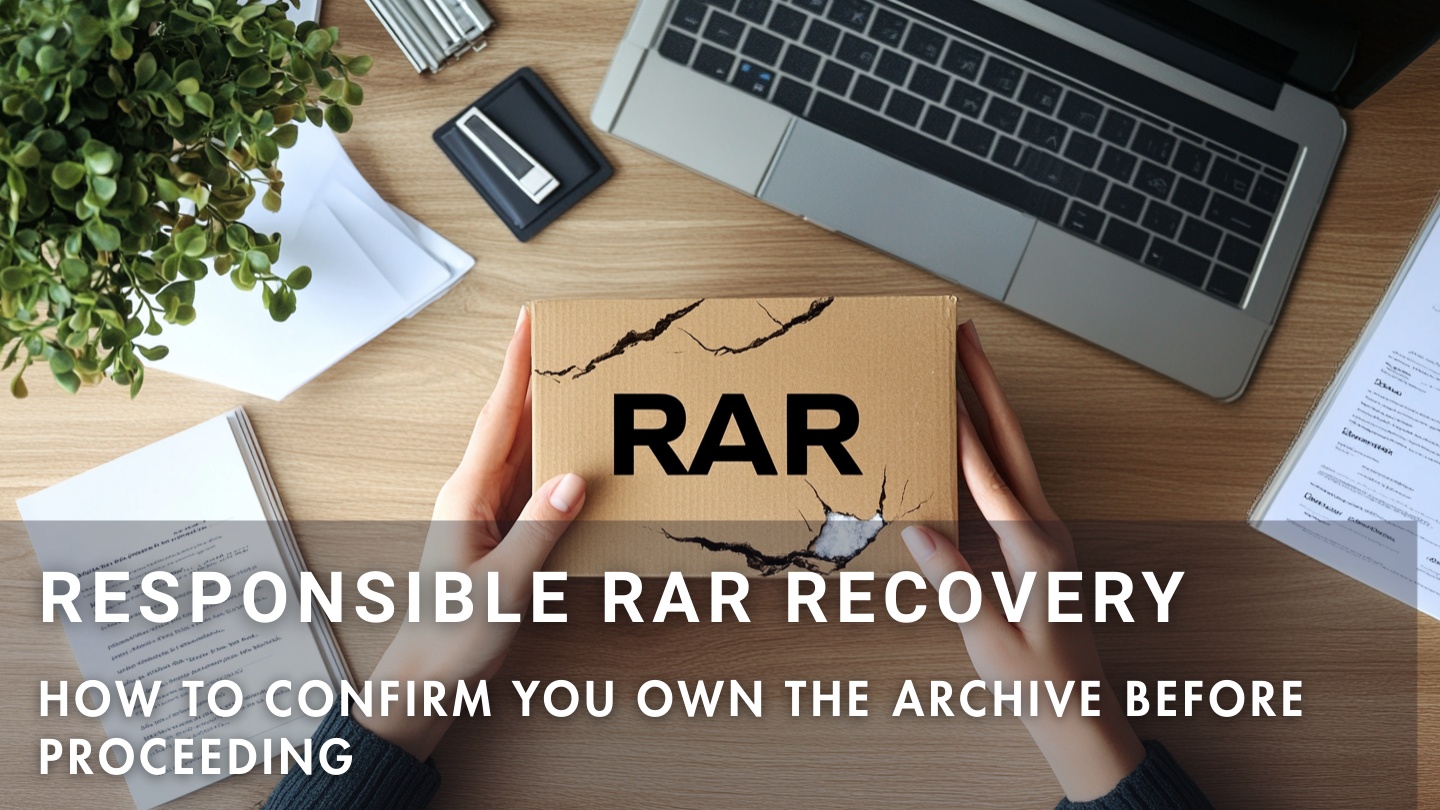 How to confirm ownership before attempting to recover a RAR archive