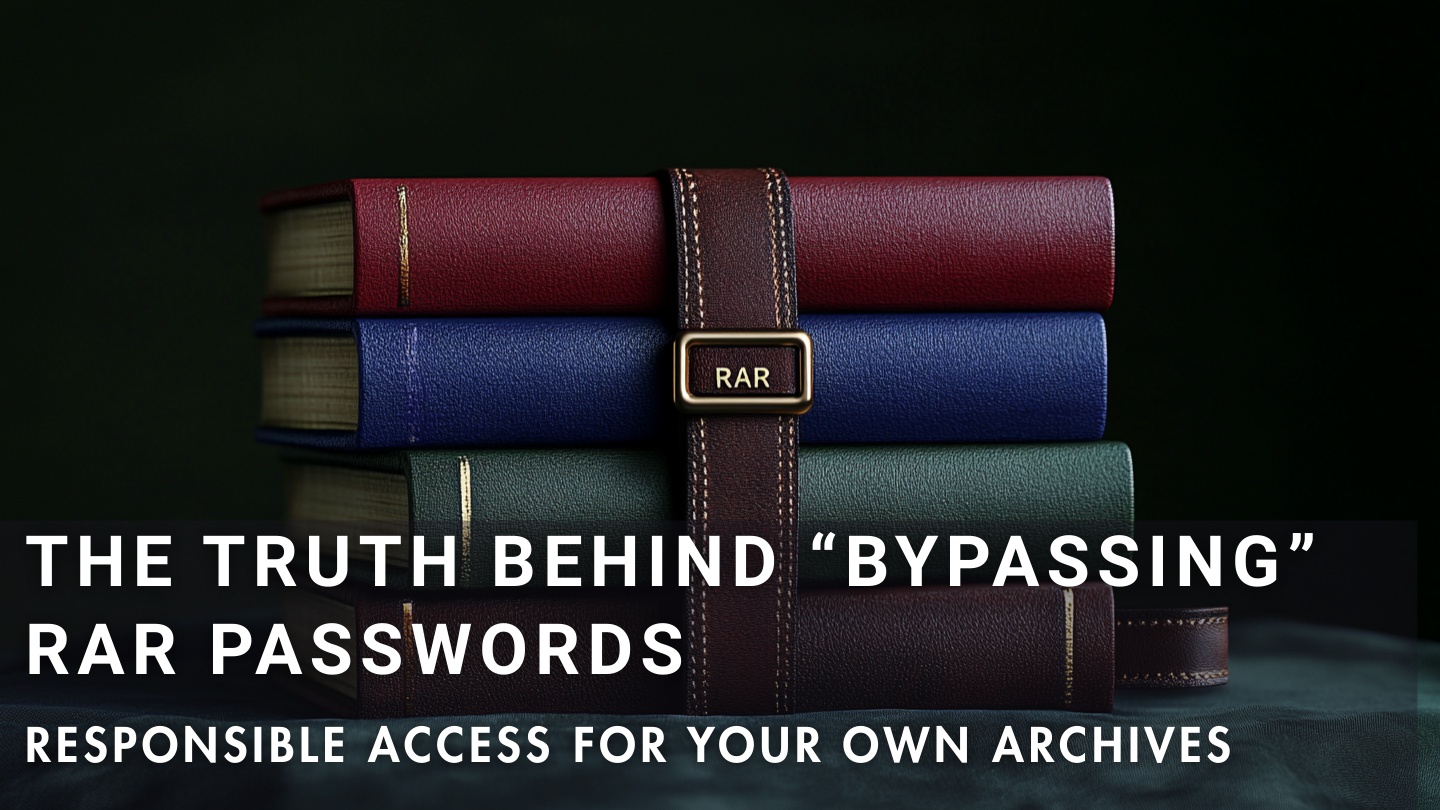 What bypassing a RAR password actually means and the safe, legitimate context