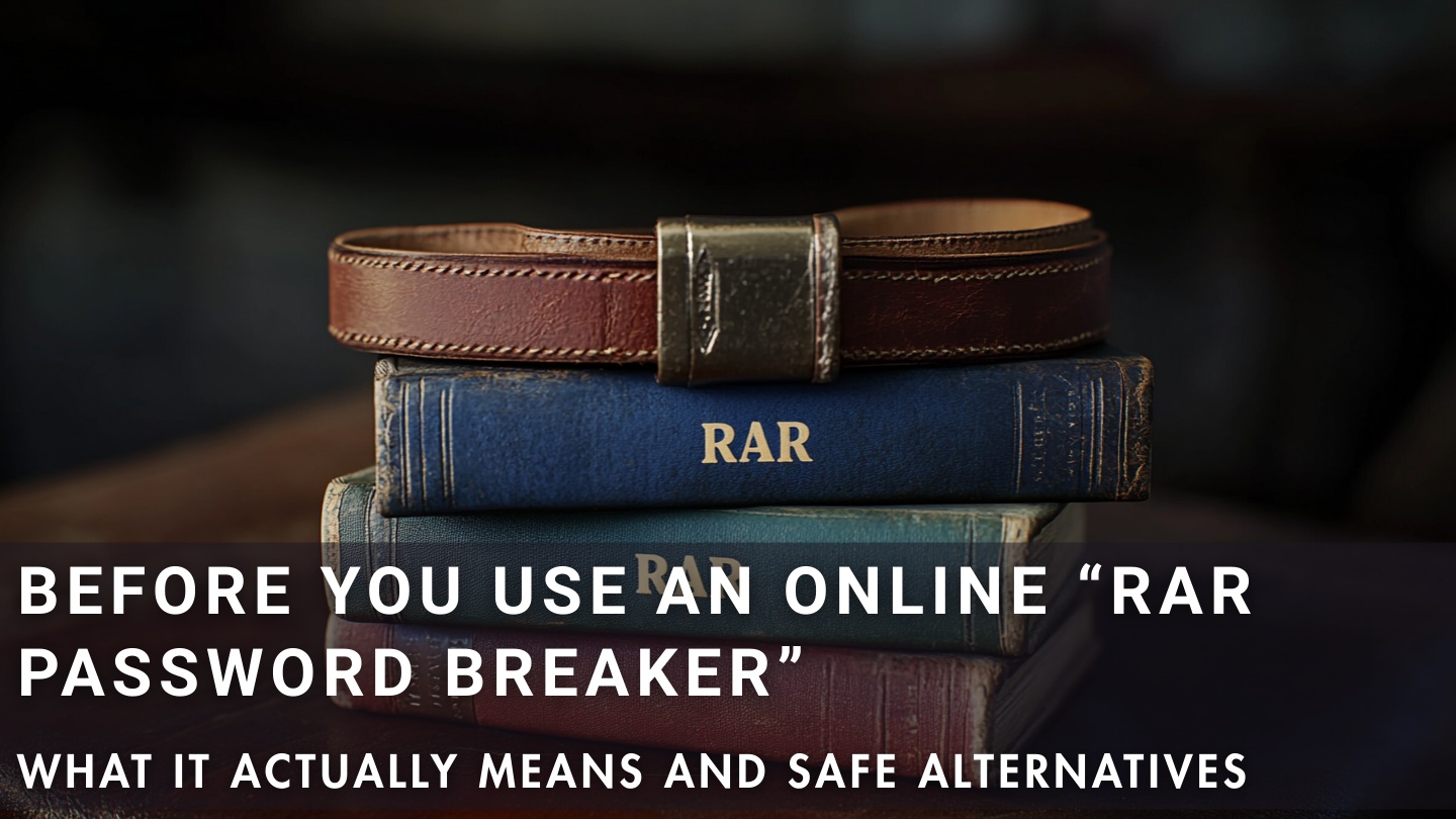 What online RAR password breaking really means and why it’s risky