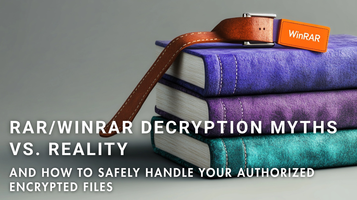 What RAR/WinRAR decryption really means and the safe way to work with encrypted files