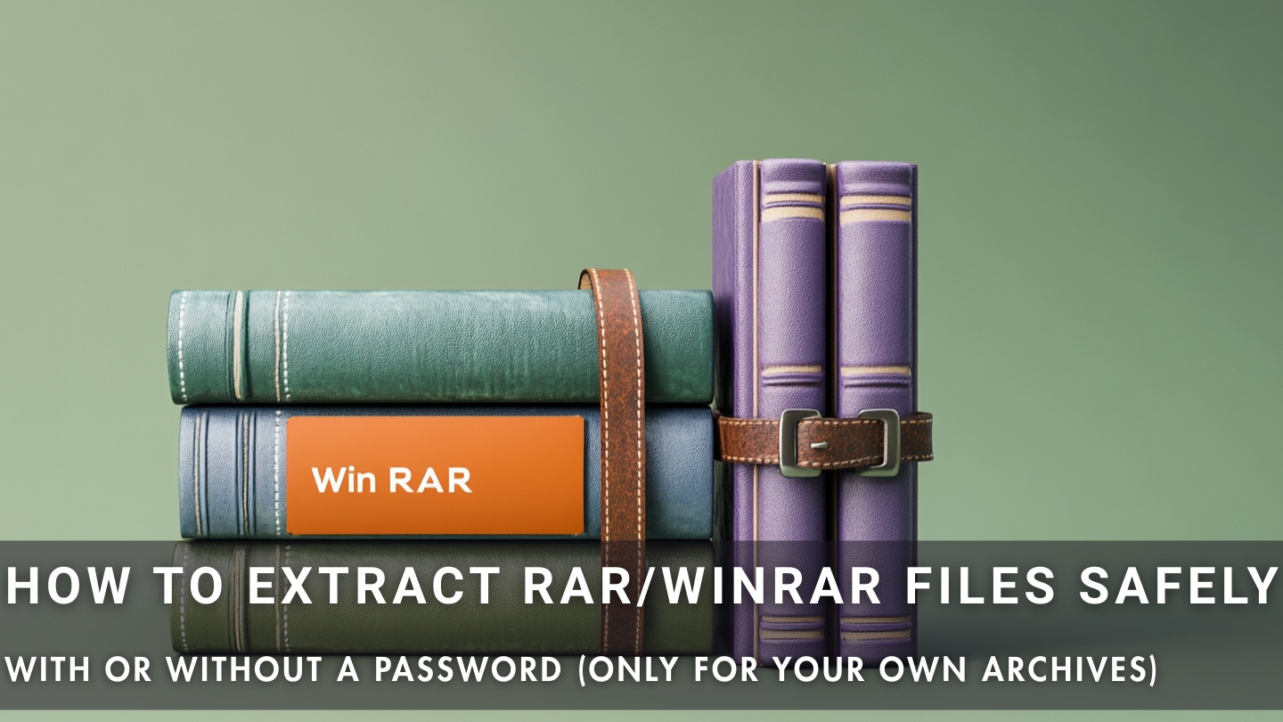 How to safely extract RAR/WinRAR files with or without a password