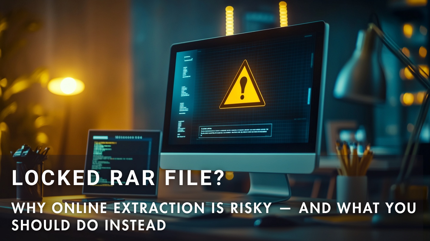 Why online RAR extraction is unsafe and what safer alternatives exist