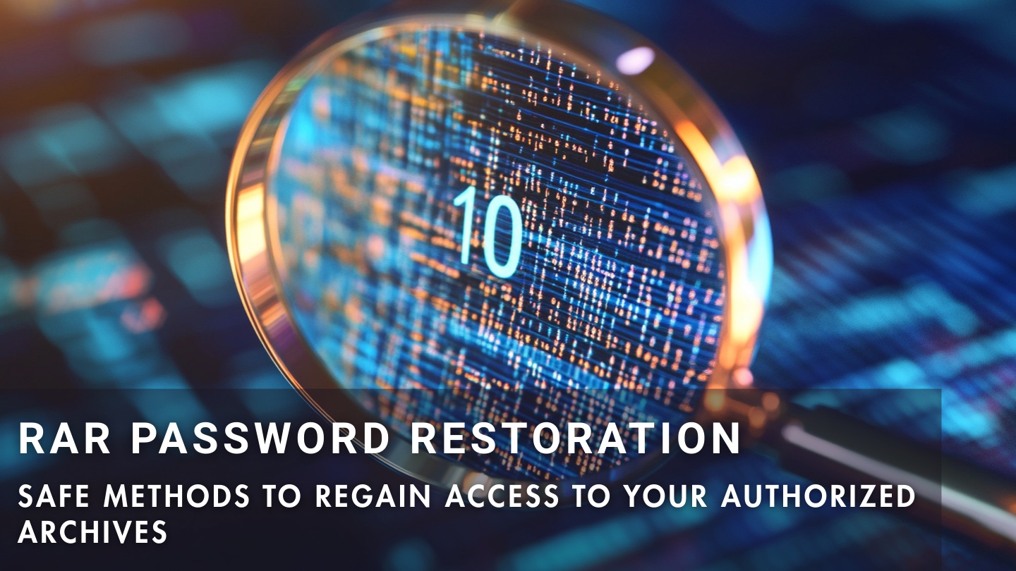 Safe methods for restoring access to RAR/WinRAR archives you own