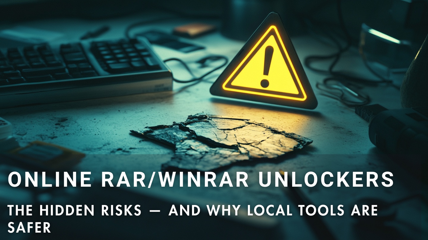 Hidden risks of online RAR unlockers and why local tools are safer