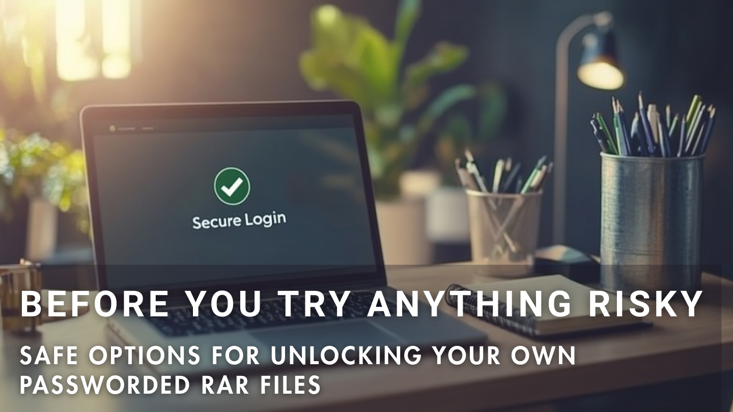 Safe options for unlocking password-protected RAR archives you own