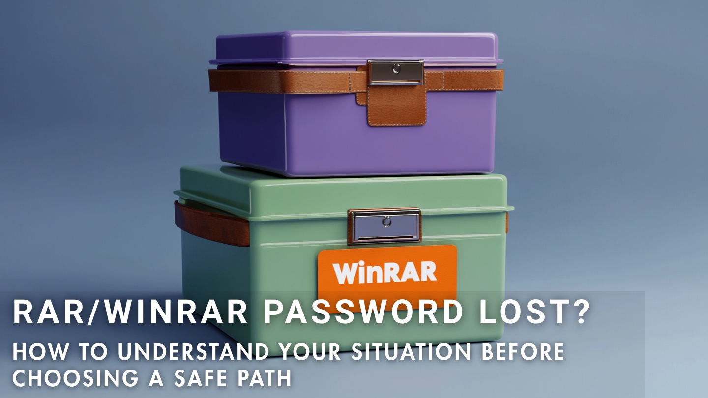 How to understand your situation when a RAR password is lost